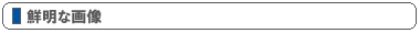 鮮明な画像
