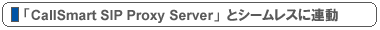 �uCallSmart SIP Proxy Server�v�ƃV�[�����X�ɘA��